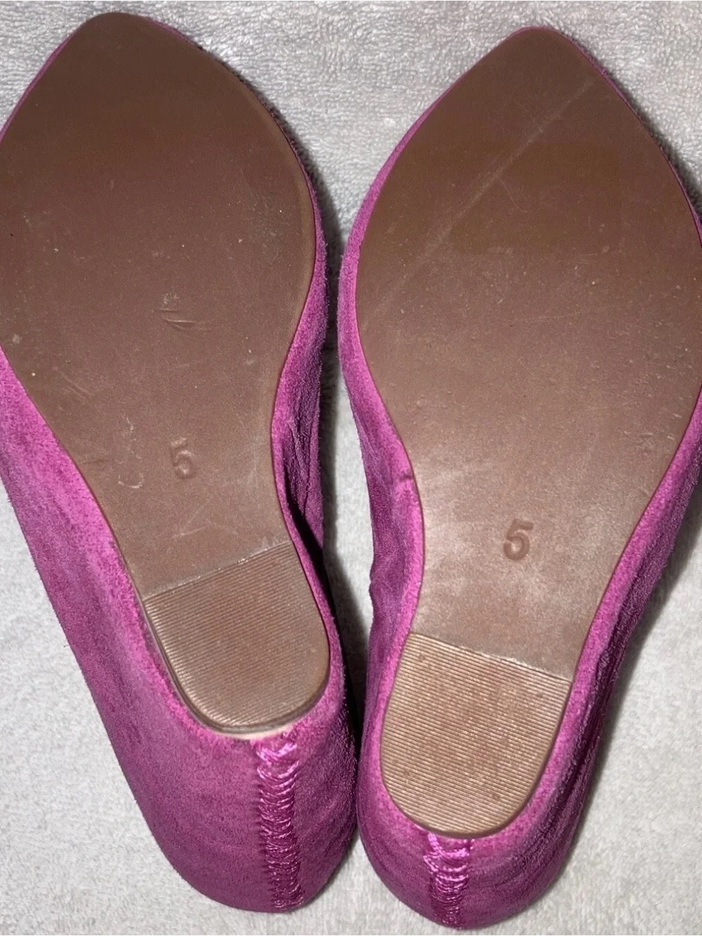 Jeffrey Campbell Havana Last Purple Suede Zoomie Hidden Wedge Ankle Booties Sz 5